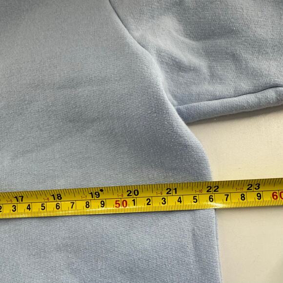 Vintage Floral Embroidered crewneck Blue Grandma USA Ginnis Girl Size Large - Picture 7 of 7